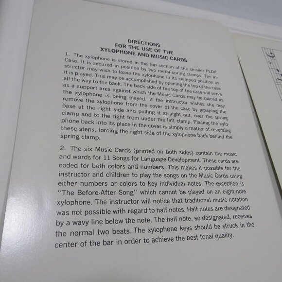 Peabody 60s Xylophone Music (5) Cards DOUBLE SIDED incomplete set - Picture 10 of 12